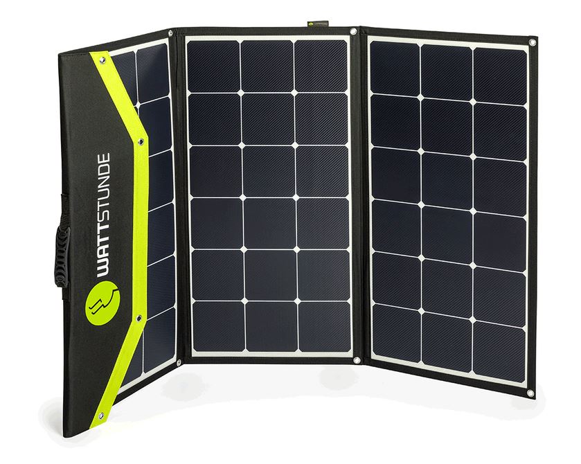 WATTSTUNDE® Solargenerator WS200SF-HV SunFolder+ 200Wp Solartasche für  EcoFlow Delta – Zellwirkungsgrad >24% – SOUND-WORK Veranstaltungstechnik  Shop & Vermietung